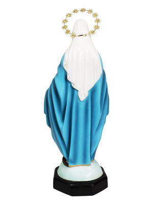Imagem de Nossa Senhora das Graças em Pó de Mármore 52 cm com Olhos de Vidro-TerraCotta Arte Sacra