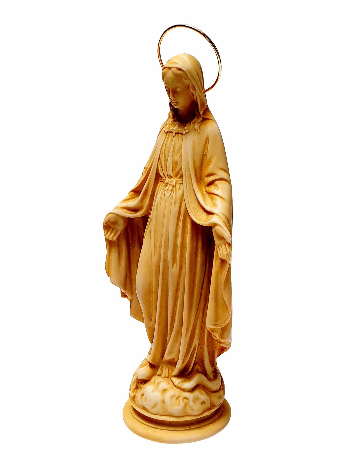 Imagem de Nossa Senhora das Graças em Pó de Mármore Marfim 15 cm-TerraCotta Arte Sacra