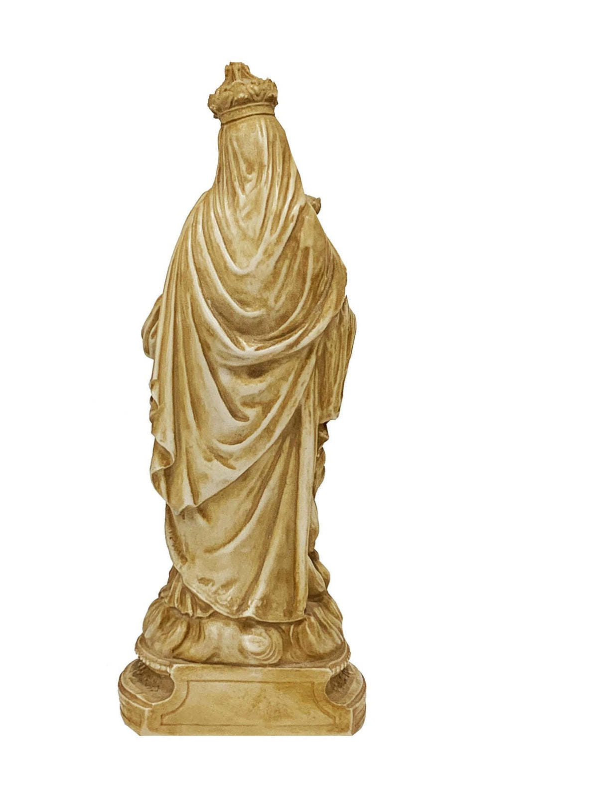 Imagem de Nossa Senhora das Vitórias em Pó de Mármore cor marfim 30 cm-TerraCotta Arte Sacra