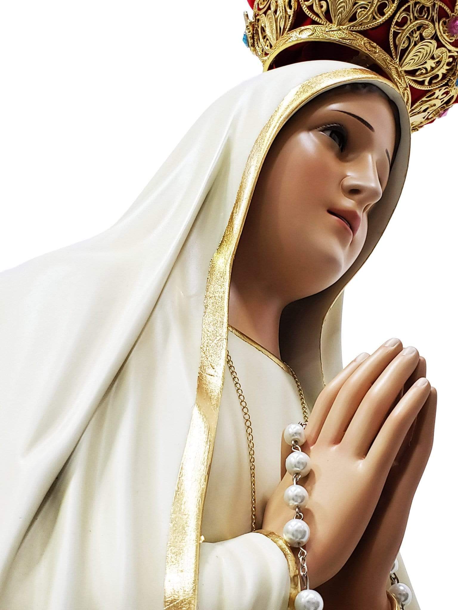 Imagem de Nossa Senhora de Fátima 1,20 m-TerraCotta Arte Sacra
