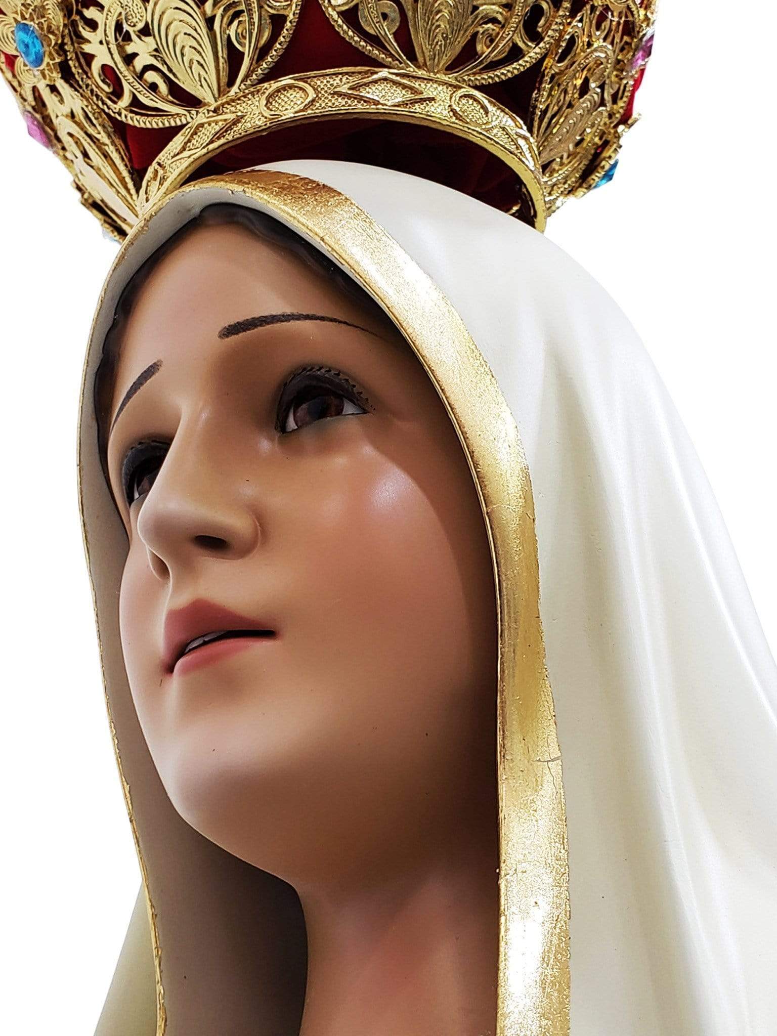 Imagem de Nossa Senhora de Fátima 1,20 m-TerraCotta Arte Sacra