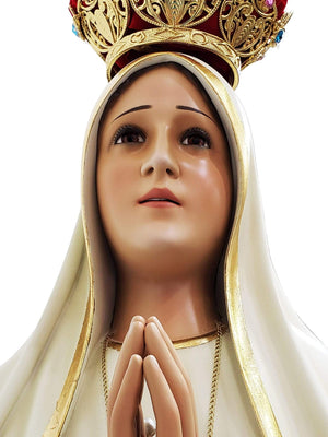 Imagem de Nossa Senhora de Fátima 1,20 m-TerraCotta Arte Sacra