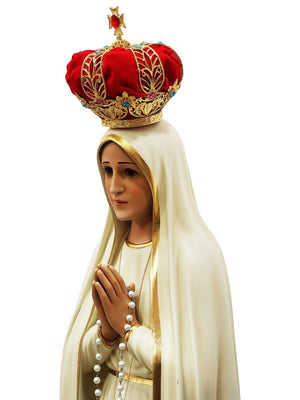 Imagem de Nossa Senhora de Fátima 1,20 m-TerraCotta Arte Sacra