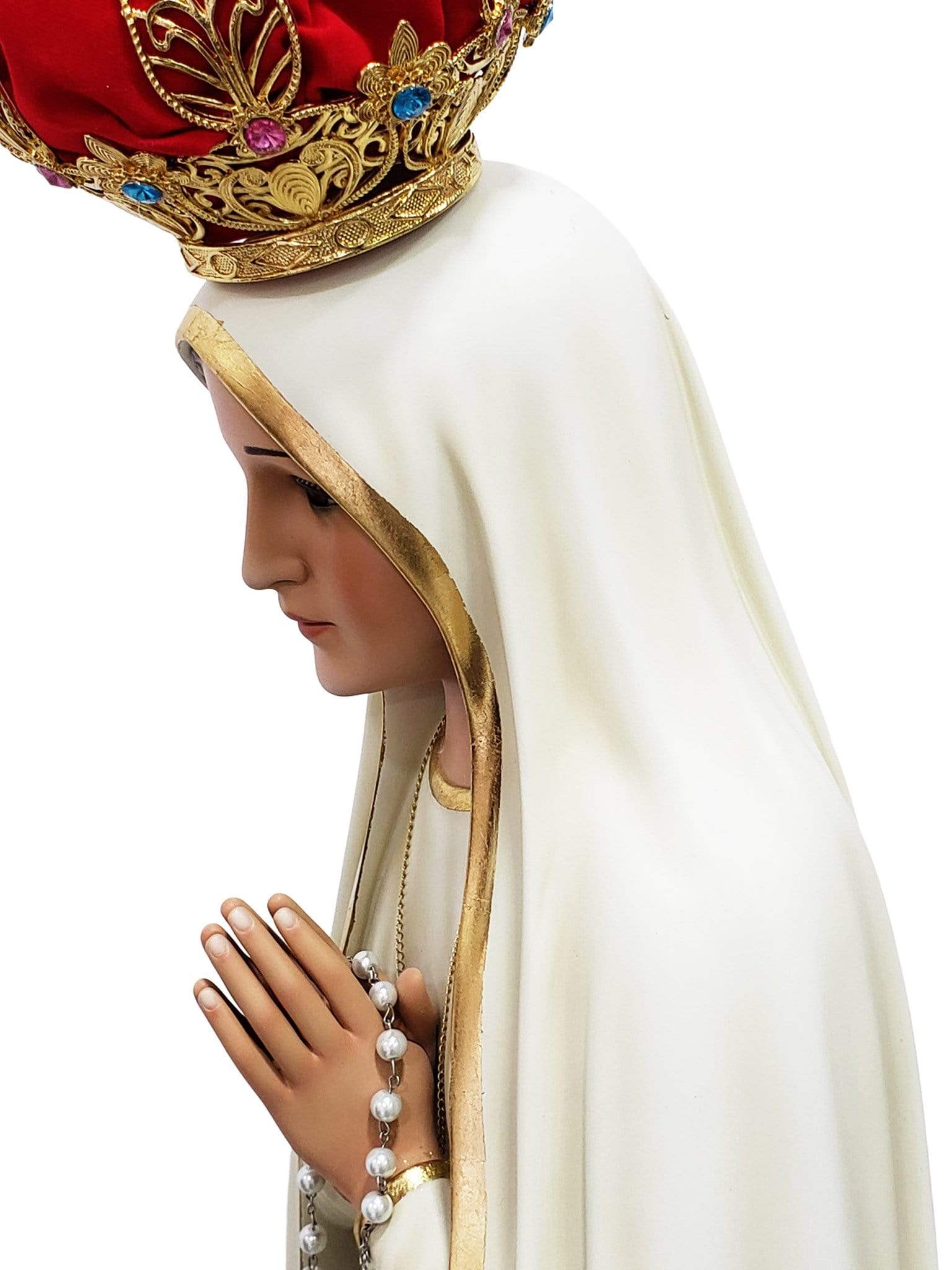 Imagem de Nossa Senhora de Fátima 1,20 m-TerraCotta Arte Sacra