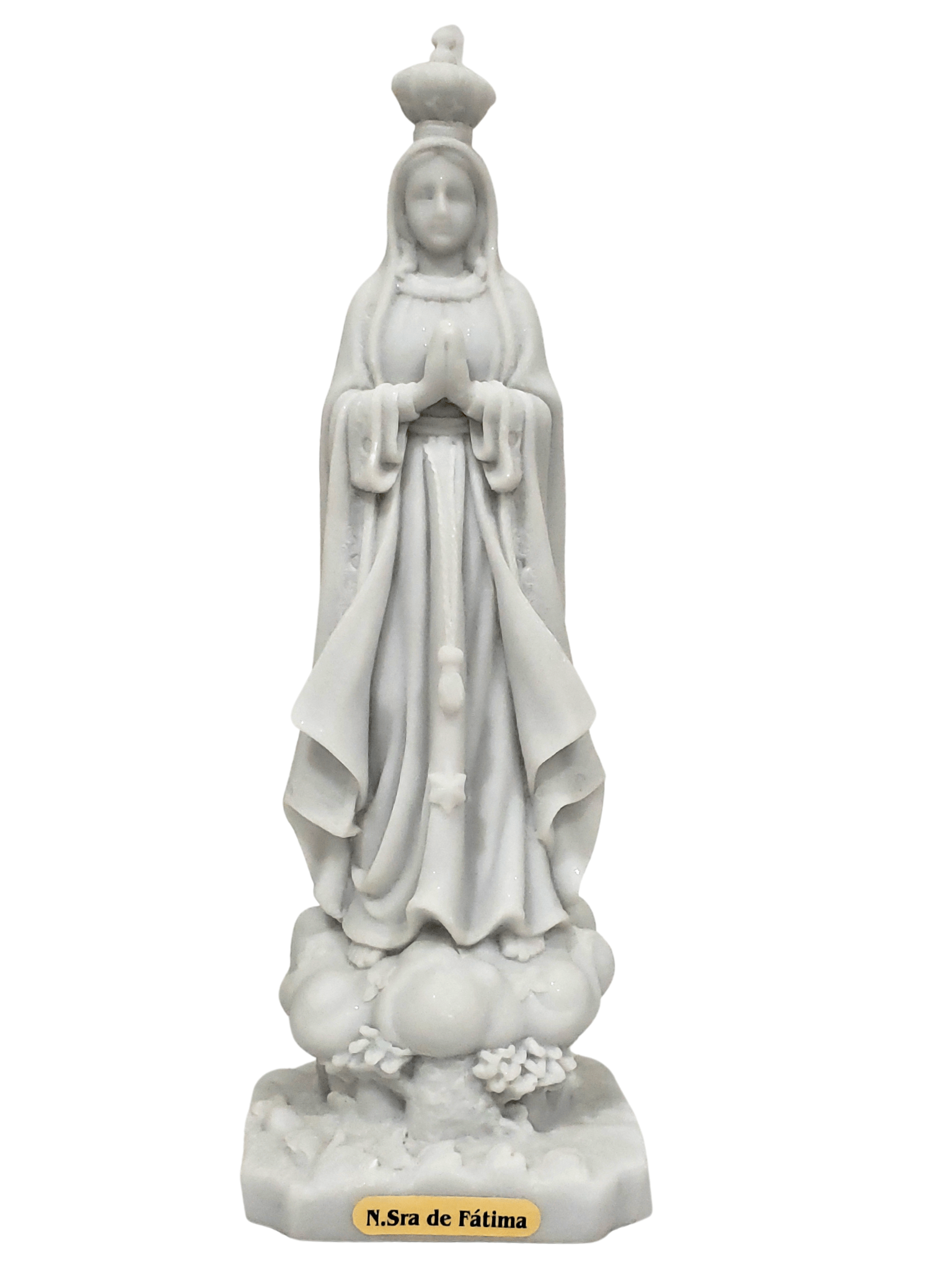 Imagem de Nossa Senhora de Fátima de Pó de Mármore 30 cm-TerraCotta Arte Sacra