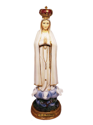 Imagem de Nossa Senhora de Fátima de Resina 40 cm-TerraCotta Arte Sacra
