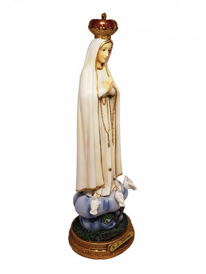 Imagem de Nossa Senhora de Fátima de Resina 40 cm-TerraCotta Arte Sacra