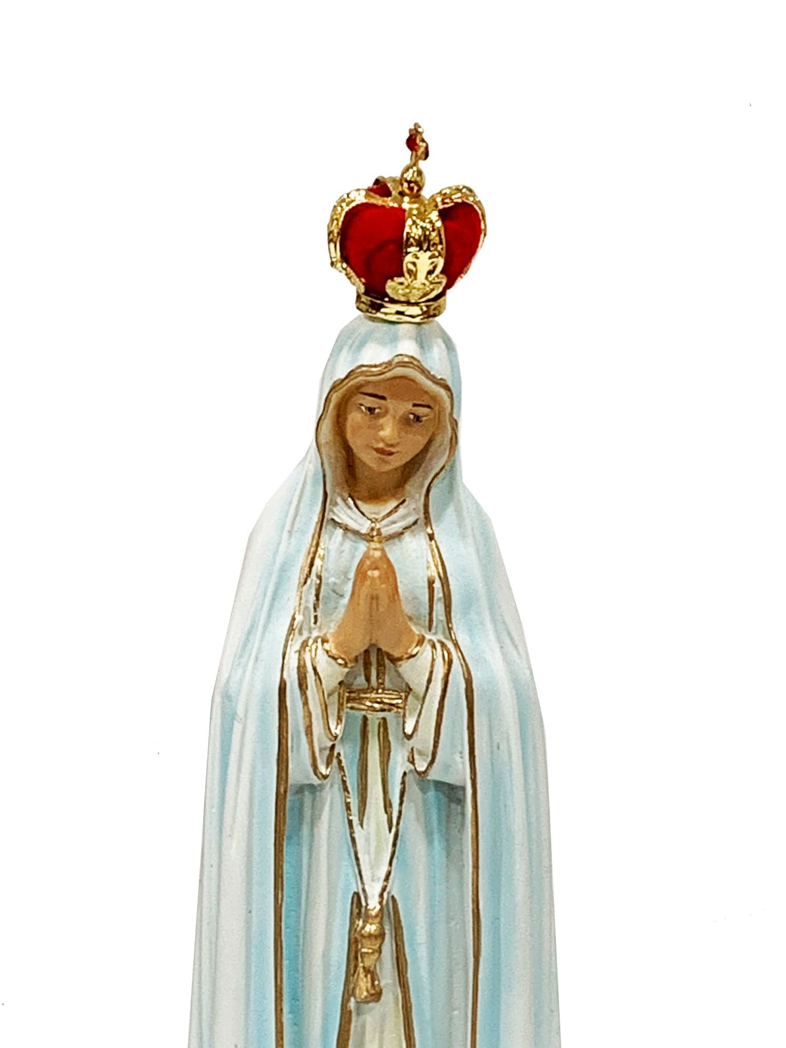 Imagem de Nossa Senhora de Fátima em Pó de Mármore 25 cm-TerraCotta Arte Sacra