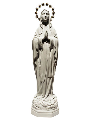 Imagem de Nossa Senhora de Lourdes de Pó de Mármore 35 cm-TerraCotta Arte Sacra