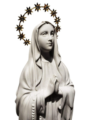 Imagem de Nossa Senhora de Lourdes de Pó de Mármore 35 cm-TerraCotta Arte Sacra