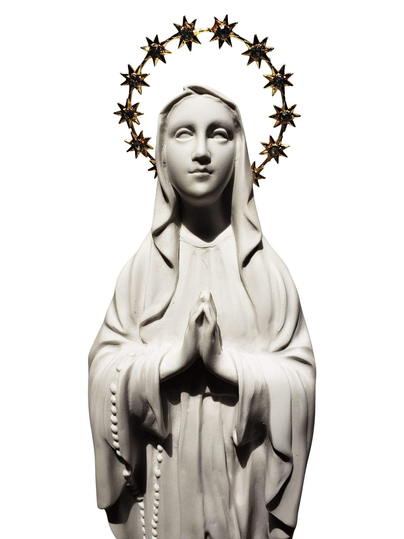Imagem de Nossa Senhora de Lourdes de Pó de Mármore 35 cm-TerraCotta Arte Sacra