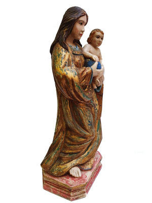 Imagem de Nossa Senhora de Madeira 35 cm-TerraCotta Arte Sacra