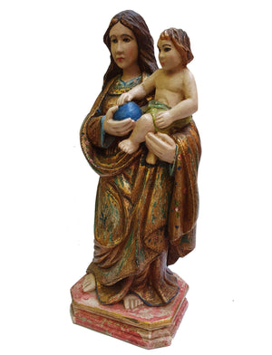 Imagem de Nossa Senhora de Madeira 35 cm-TerraCotta Arte Sacra