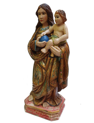 Imagem de Nossa Senhora de Madeira 35 cm-TerraCotta Arte Sacra