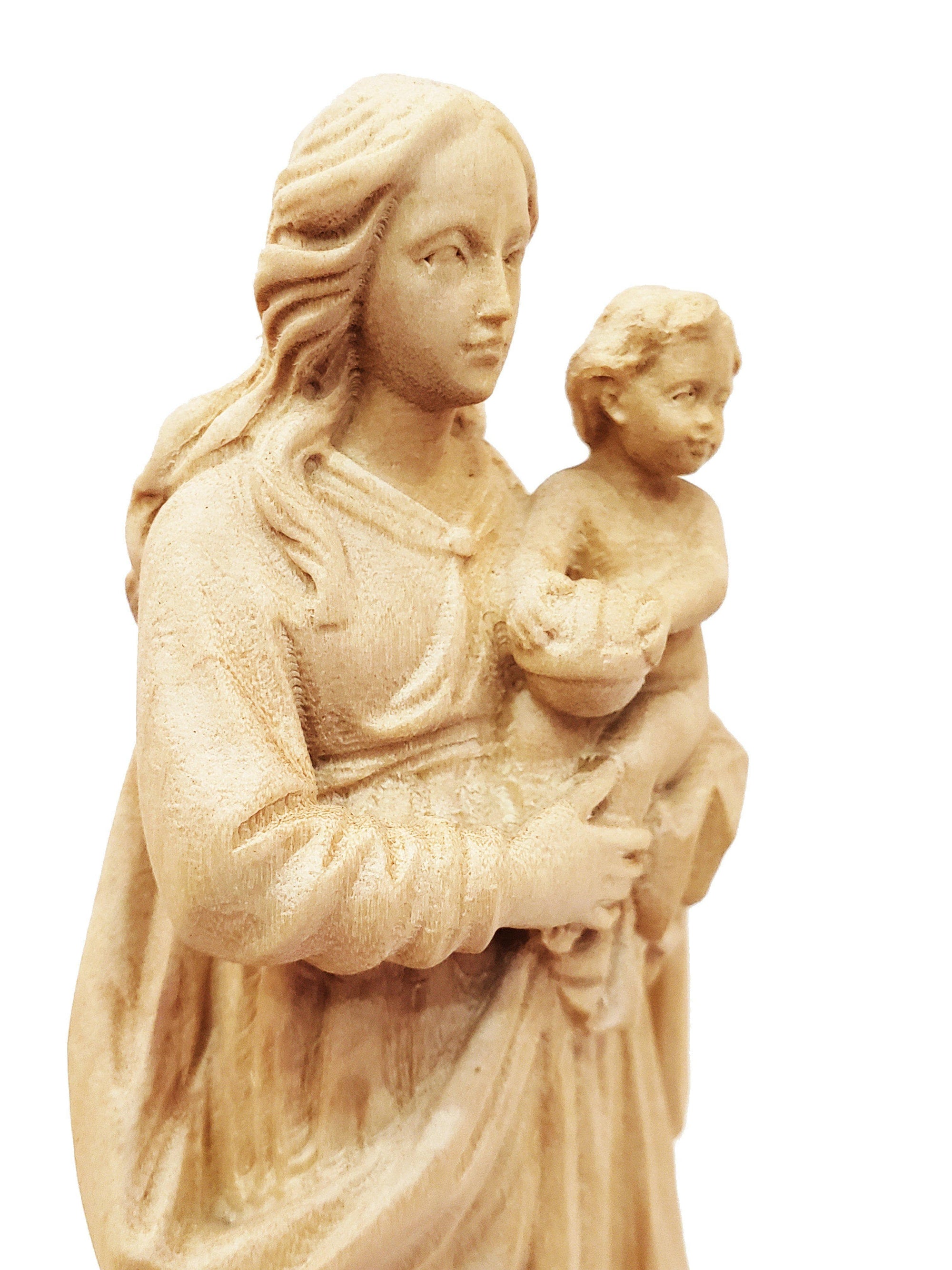 Imagem de Nossa Senhora de Nazaré de Madeira 20 cm-TerraCotta Arte Sacra