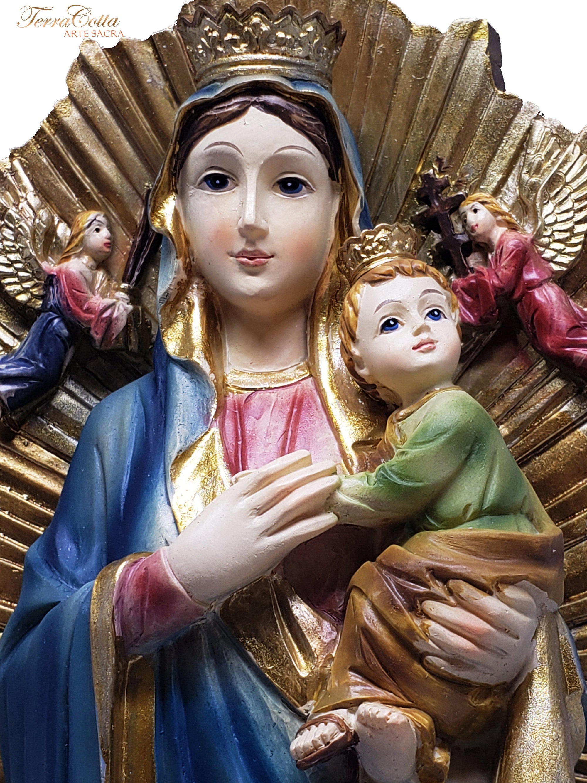 Imagem de Nossa Senhora do Perpétuo Socorro 20 cm-TerraCotta Arte Sacra
