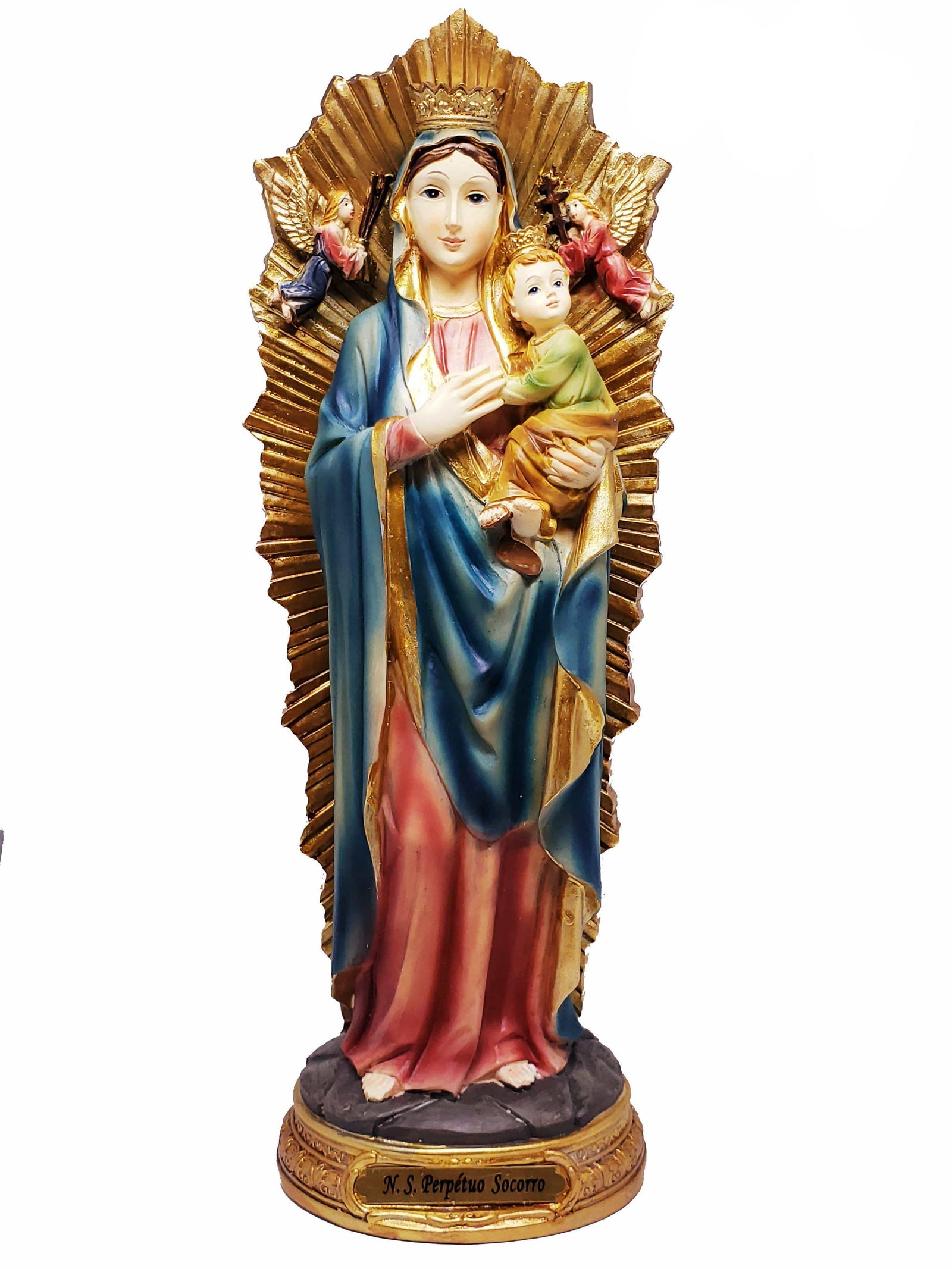 Imagem de Nossa Senhora do Perpétuo Socorro 30 cm-TerraCotta Arte Sacra