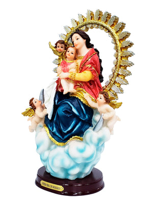 Imagem de Nossa Senhora do Rosário de Pompéia em Resina 23 cm-TerraCotta Arte Sacra
