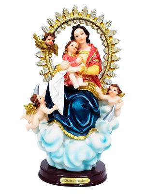 Imagem de Nossa Senhora do Rosário de Pompéia em Resina 23 cm-TerraCotta Arte Sacra