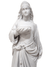 Imagem de Santa Luzia Branca em Pó de Mármore 30 cm-TerraCotta Arte Sacra