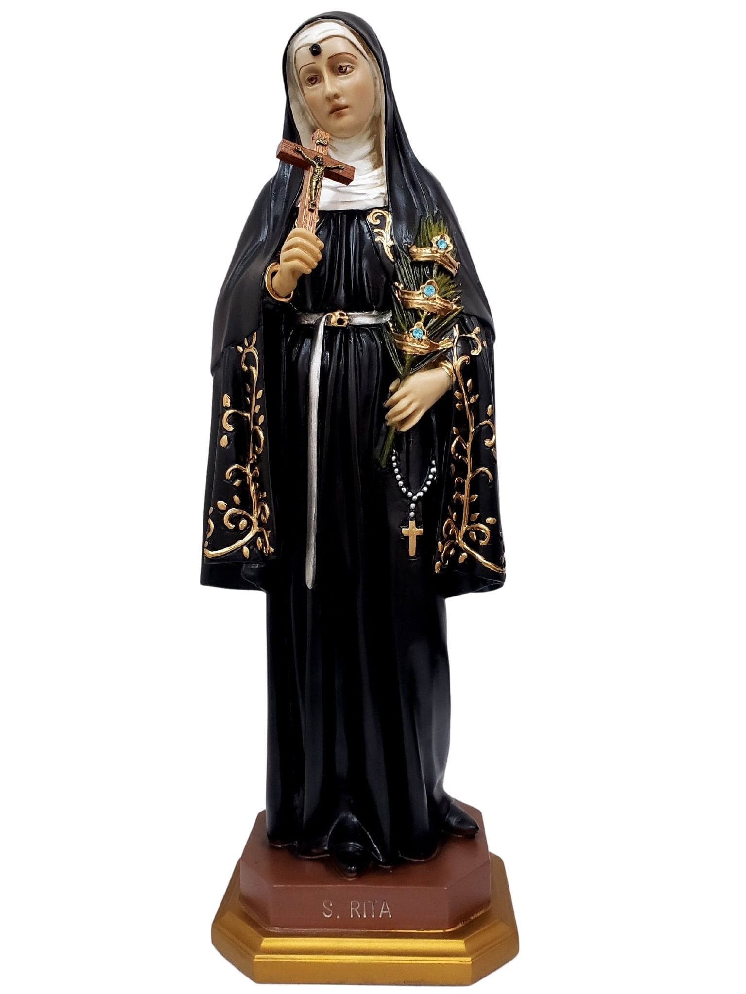 Imagem de Santa Rita Barroca de Portugal 49 cm-TerraCotta Arte Sacra