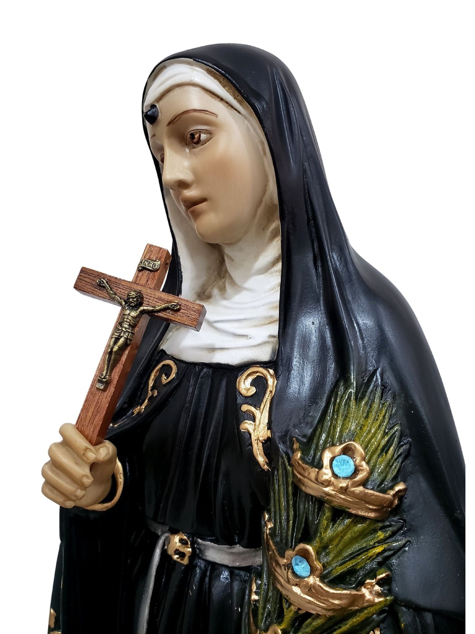 Imagem de Santa Rita Barroca de Portugal 49 cm-TerraCotta Arte Sacra