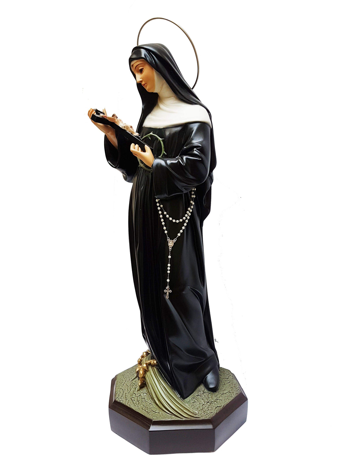 Imagem de Santa Rita em Pó de Mármore 60 cm-TerraCotta Arte Sacra