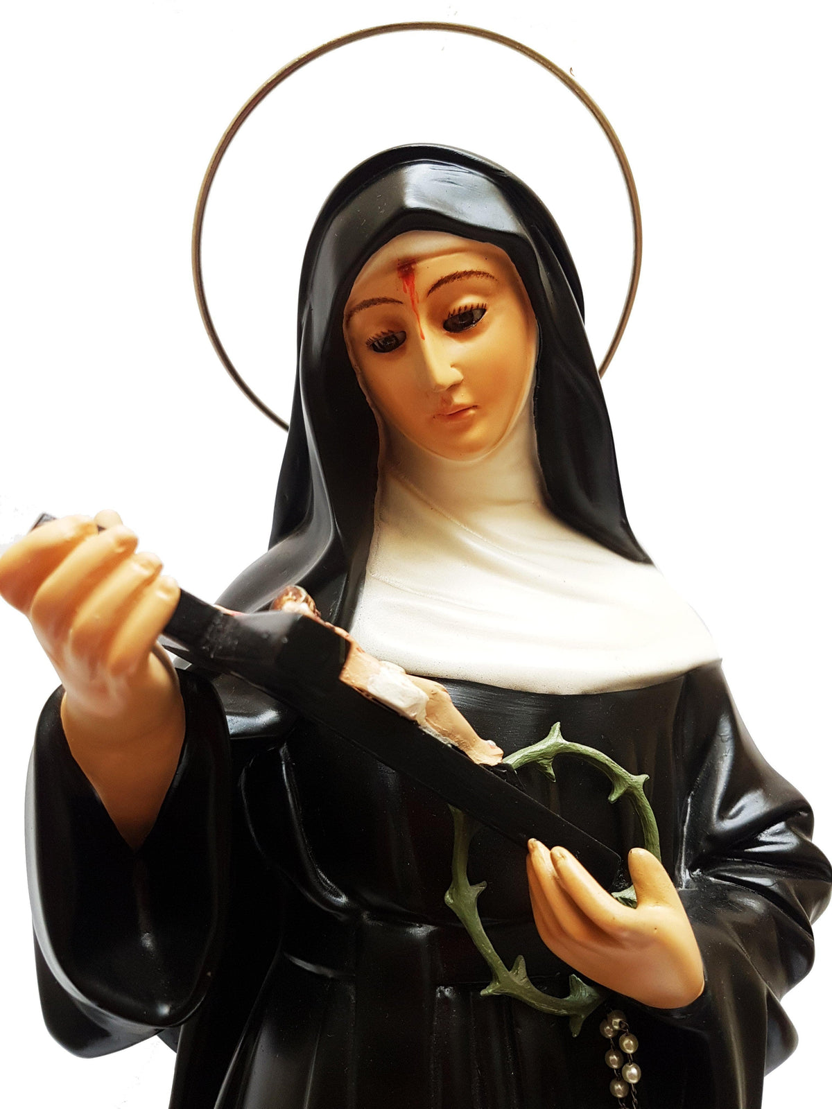 Imagem de Santa Rita em Pó de Mármore 60 cm-TerraCotta Arte Sacra