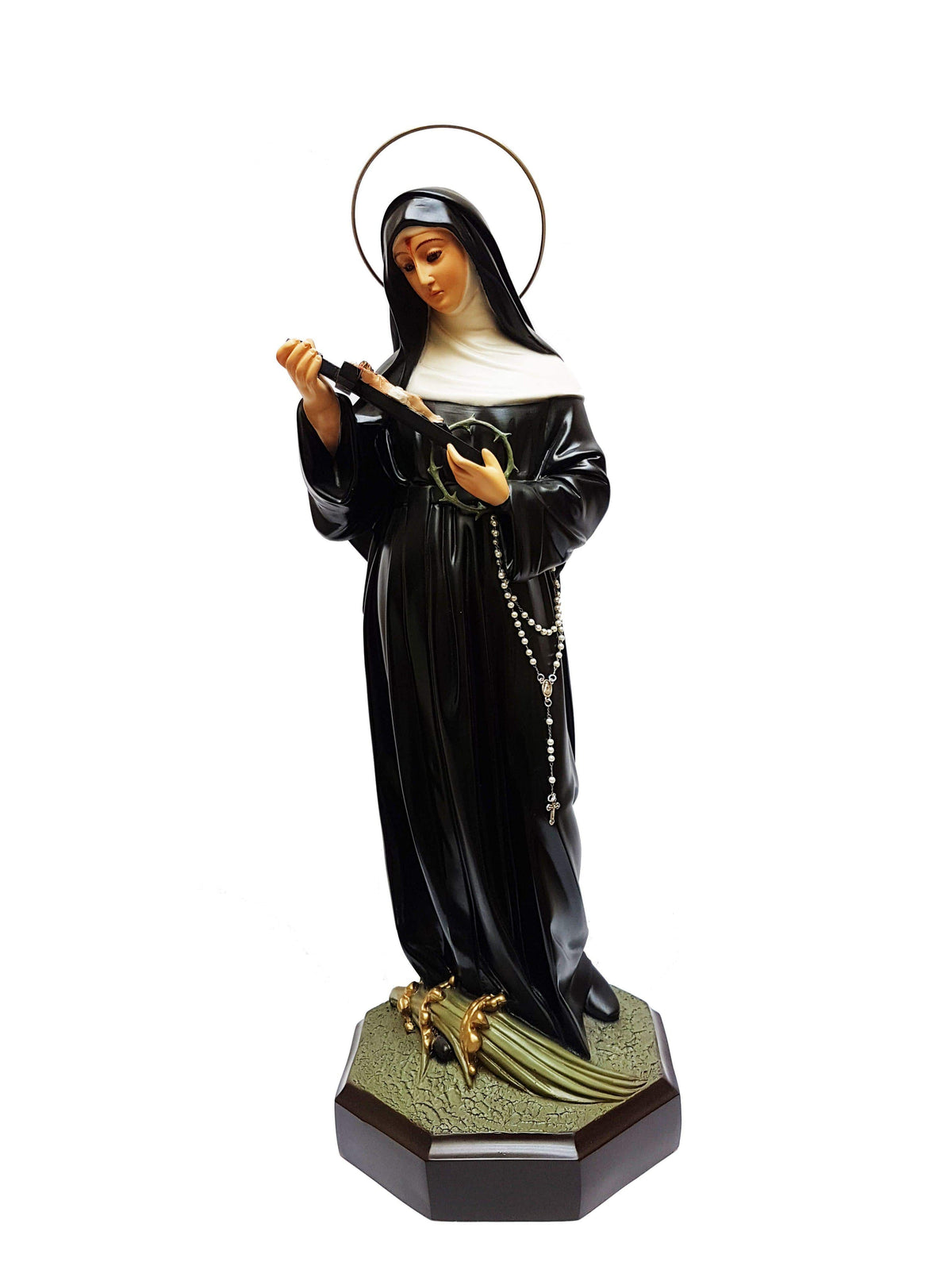 Imagem de Santa Rita em Pó de Mármore 60 cm-TerraCotta Arte Sacra