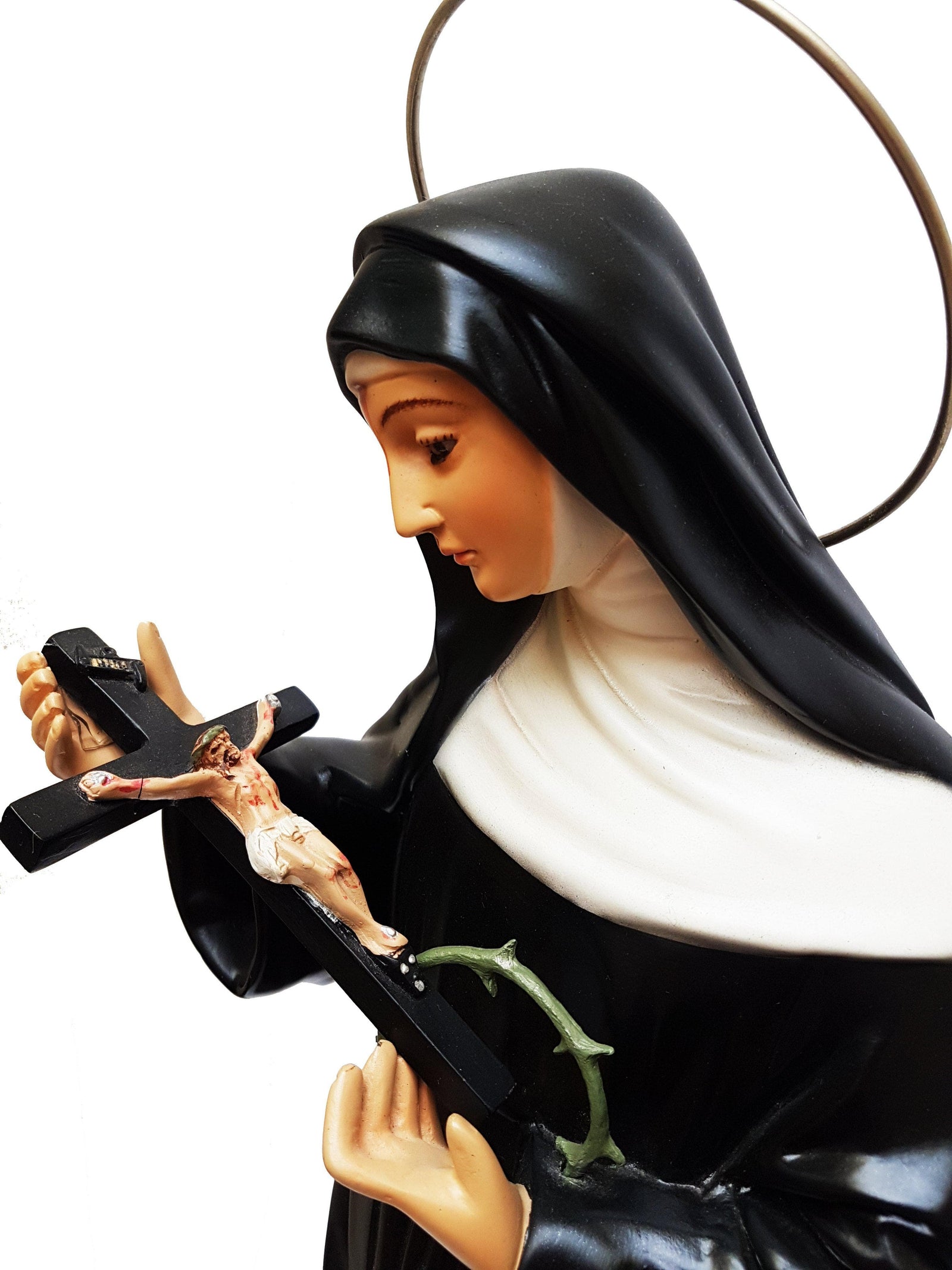 Imagem de Santa Rita em Pó de Mármore 60 cm-TerraCotta Arte Sacra