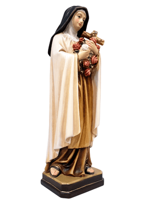 Imagem de Santa Terezinha de Madeira Italiana 30 cm-TerraCotta Arte Sacra