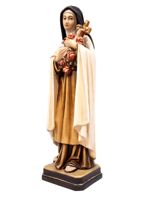 Imagem de Santa Terezinha de Madeira Italiana 30 cm-TerraCotta Arte Sacra