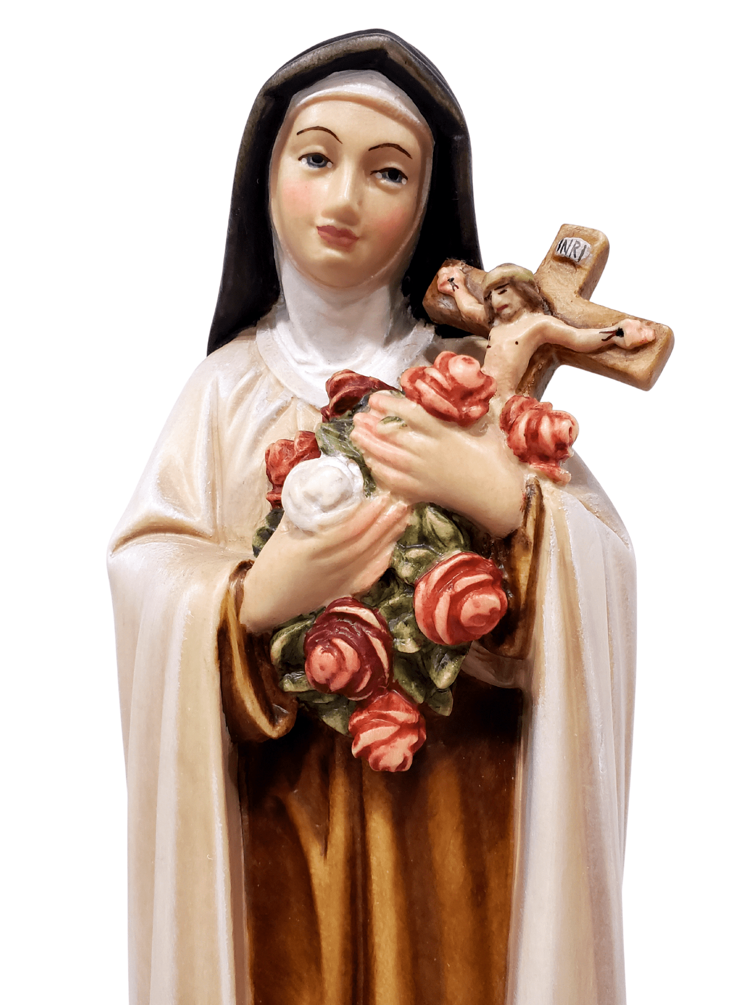 Imagem de Santa Terezinha de Madeira Italiana 30 cm-TerraCotta Arte Sacra