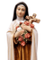 Imagem de Santa Terezinha de Madeira Italiana 30 cm-TerraCotta Arte Sacra