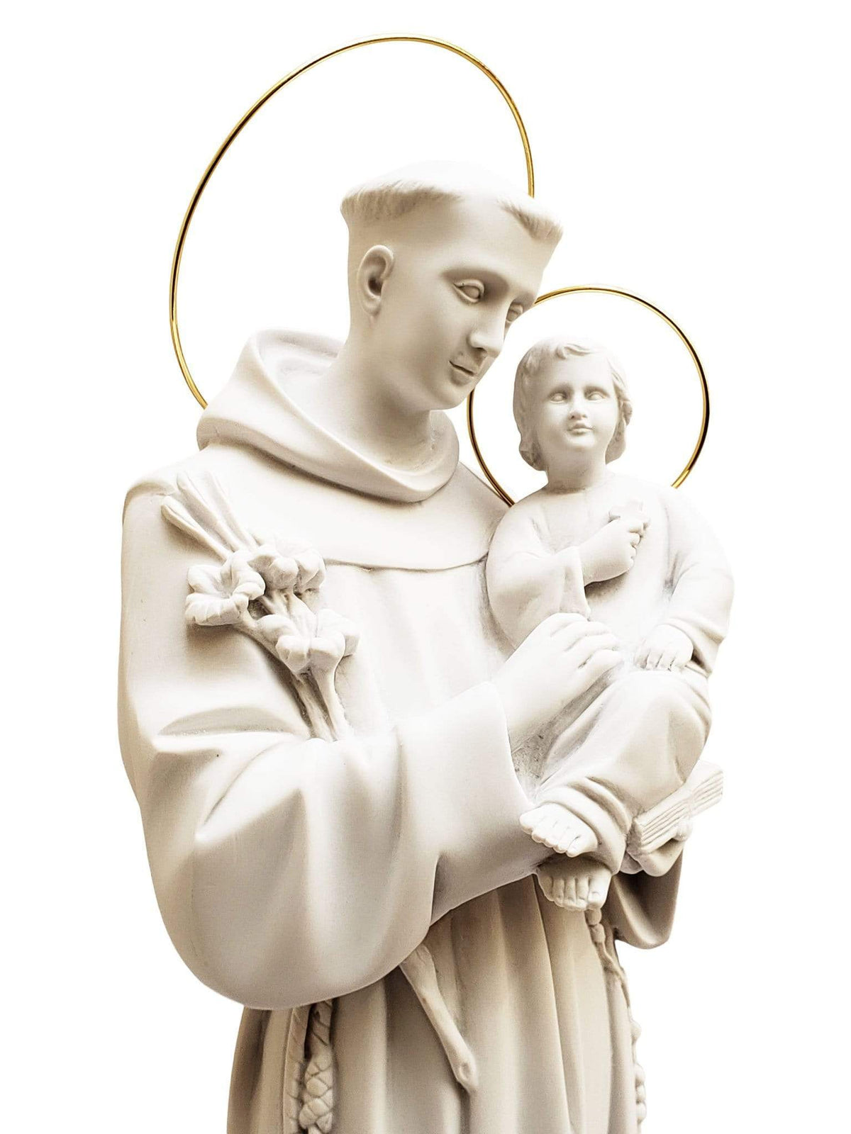 Imagem de Santo Antônio 60 cm em Pó de Mármore-TerraCotta Arte Sacra