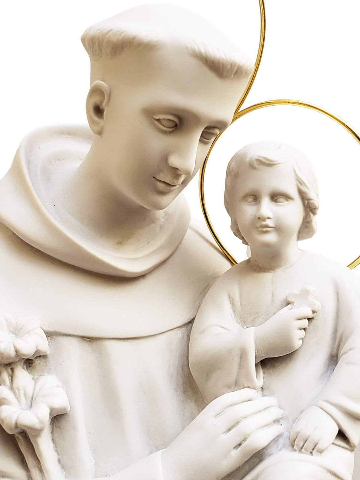 Imagem de Santo Antônio 60 cm em Pó de Mármore-TerraCotta Arte Sacra