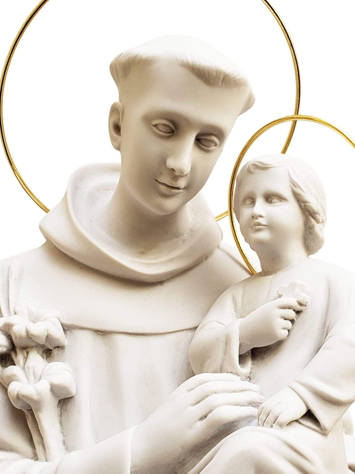 Imagem de Santo Antônio 60 cm em Pó de Mármore-TerraCotta Arte Sacra