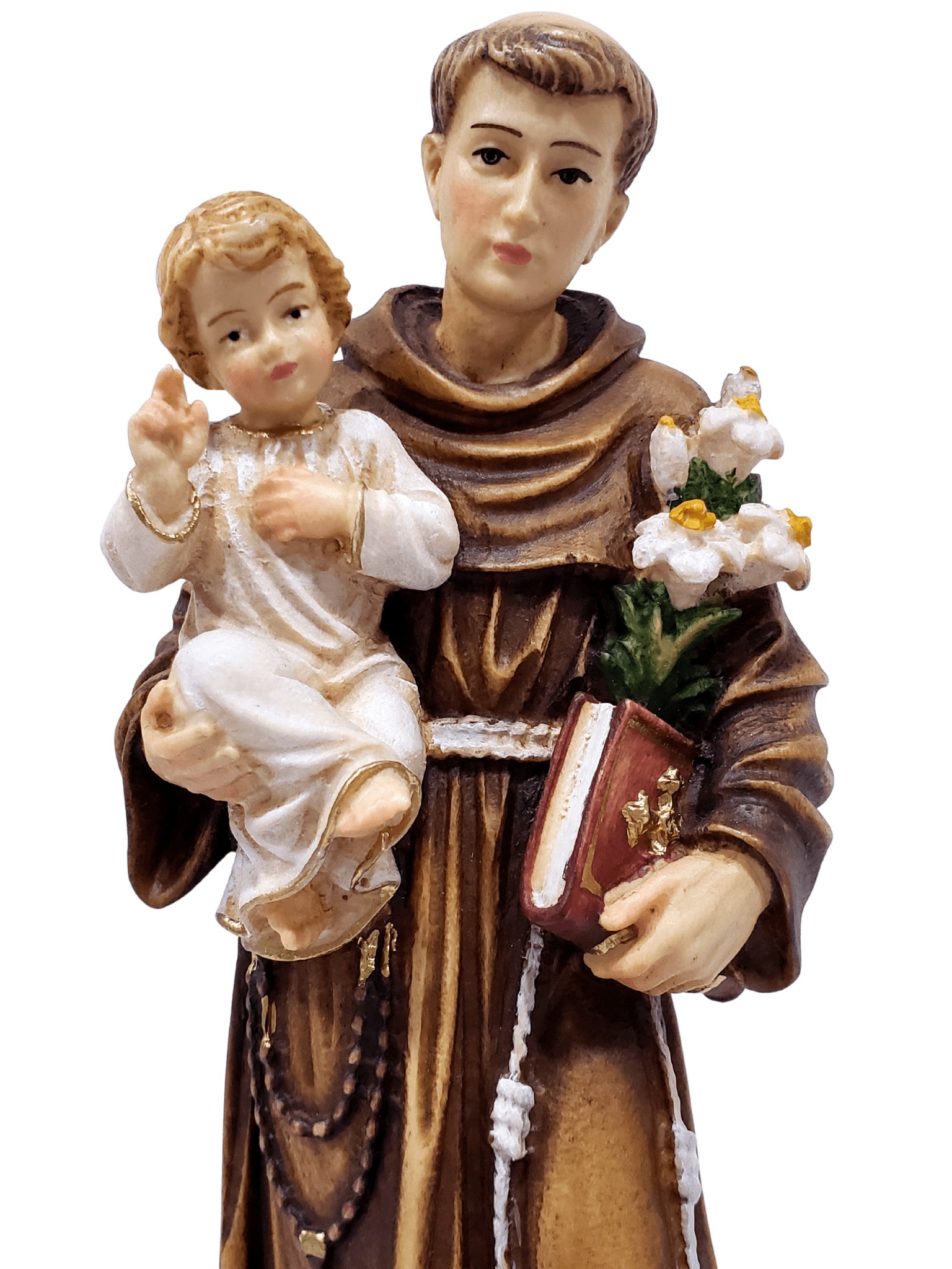 Imagem de Santo Antônio de Madeira Italiana 20 cm-TerraCotta Arte Sacra