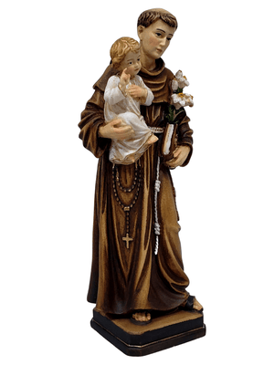 Imagem de Santo Antônio de Madeira Italiana 20 cm-TerraCotta Arte Sacra