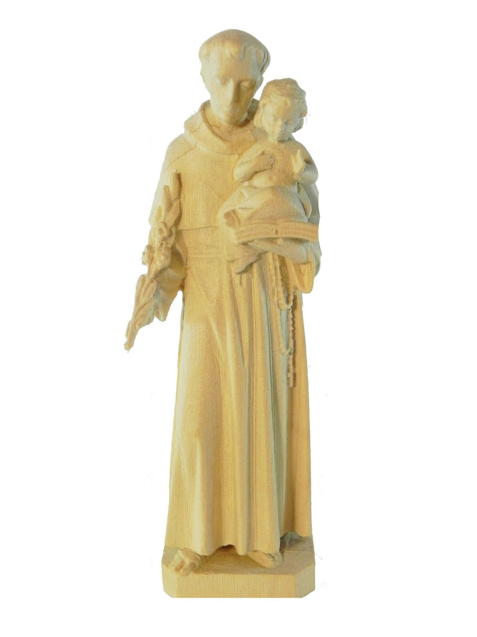 Imagem de Santo Antônio de Pádua em Madeira 10,5 cm-TerraCotta Arte Sacra