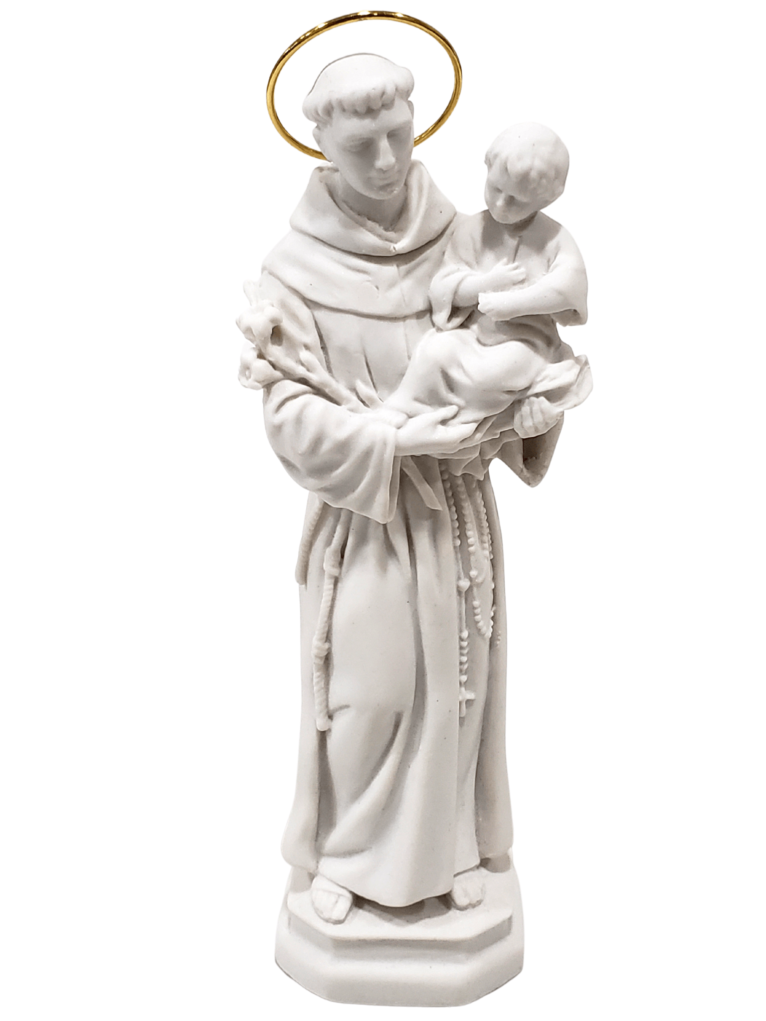 Imagem de Santo Antônio em Pó de Mármore 16 cm-TerraCotta Arte Sacra