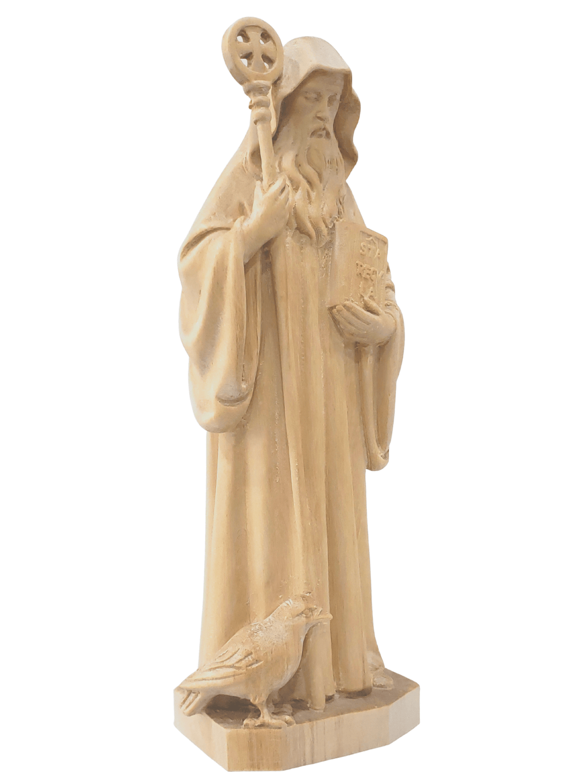 Imagem de São Bento em Madeira-TerraCotta Arte Sacra