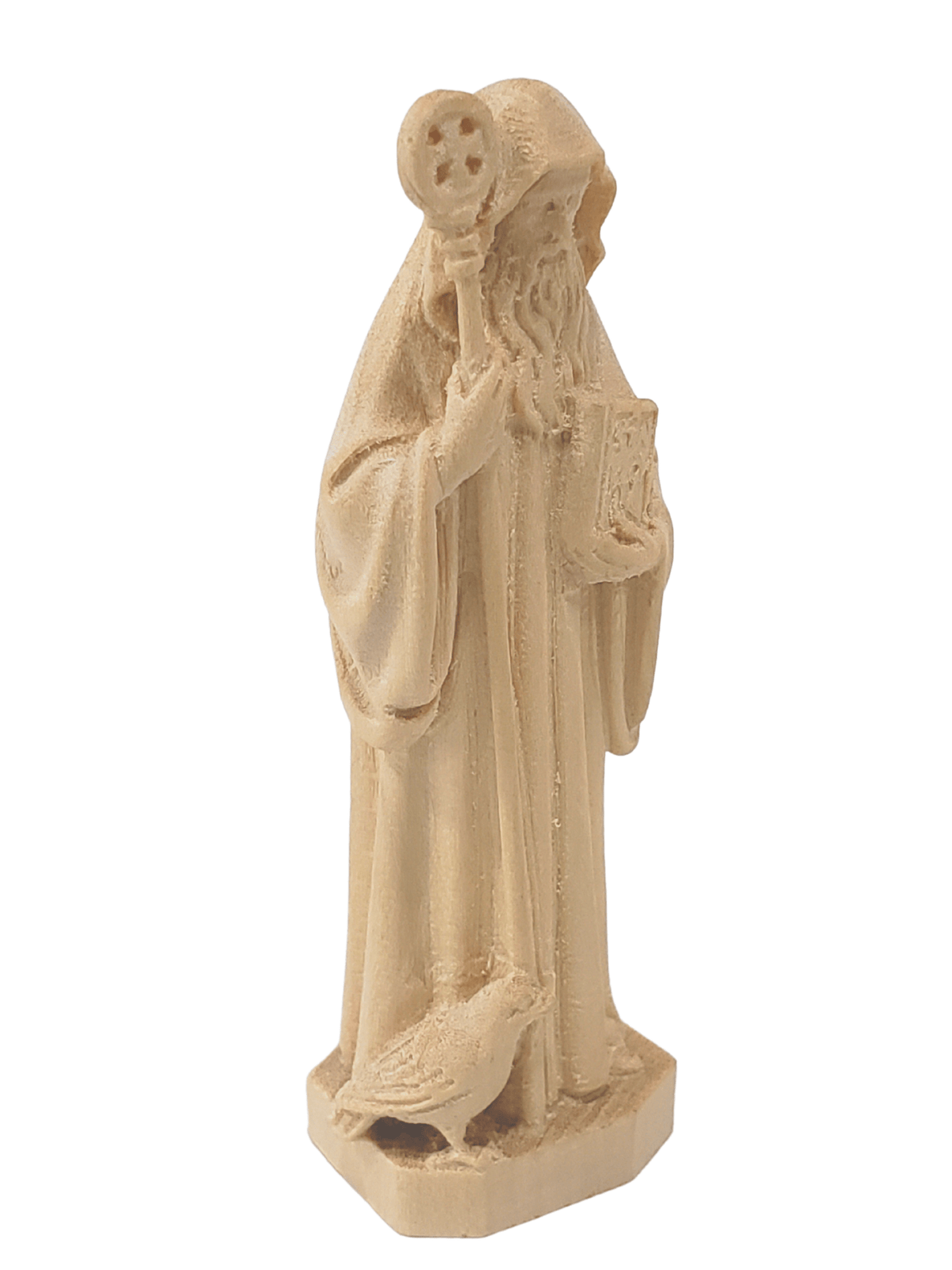 Imagem de São Bento em Madeira-TerraCotta Arte Sacra