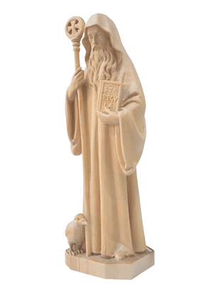 Imagem de São Bento em Madeira-TerraCotta Arte Sacra