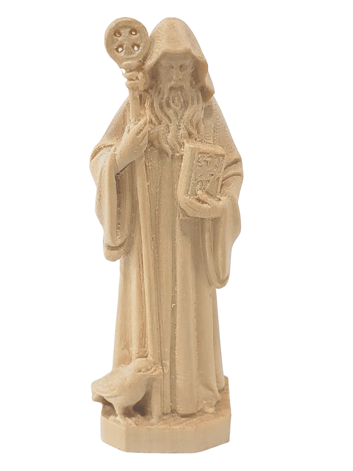Imagem de São Bento em Madeira-TerraCotta Arte Sacra