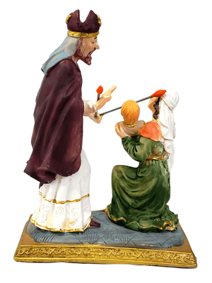 Imagem de São Brás Abençoando em Resina 17 cm-TerraCotta Arte Sacra