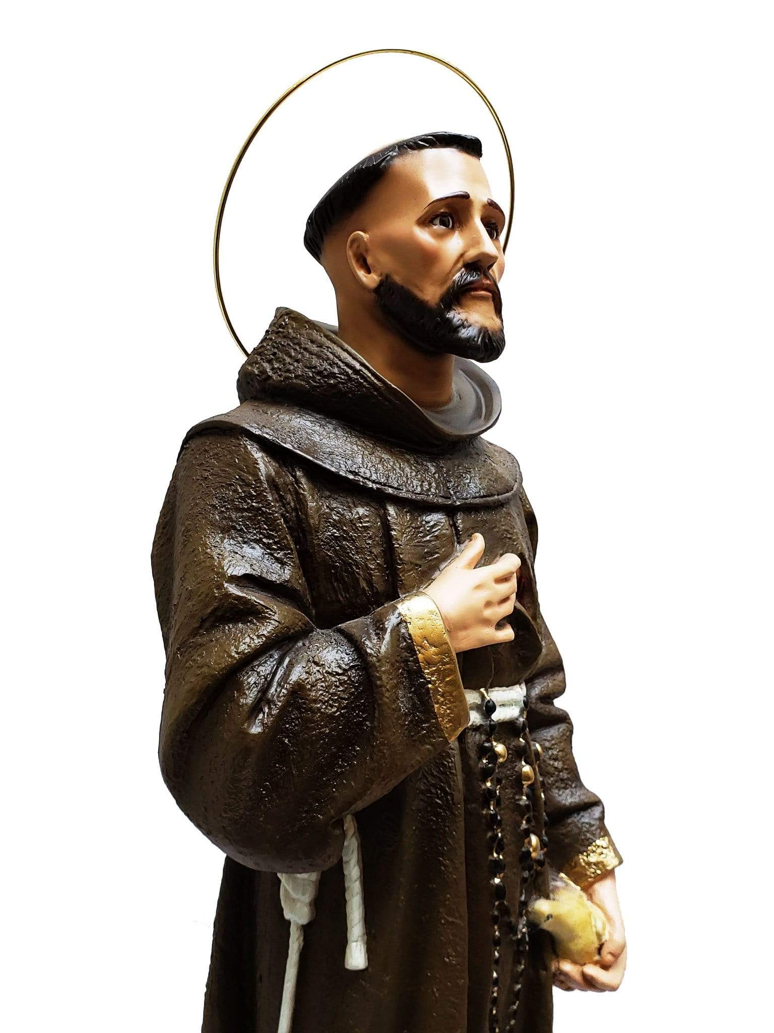 Imagem de São Francisco 62 cm em Pó de Mármore-TerraCotta Arte Sacra