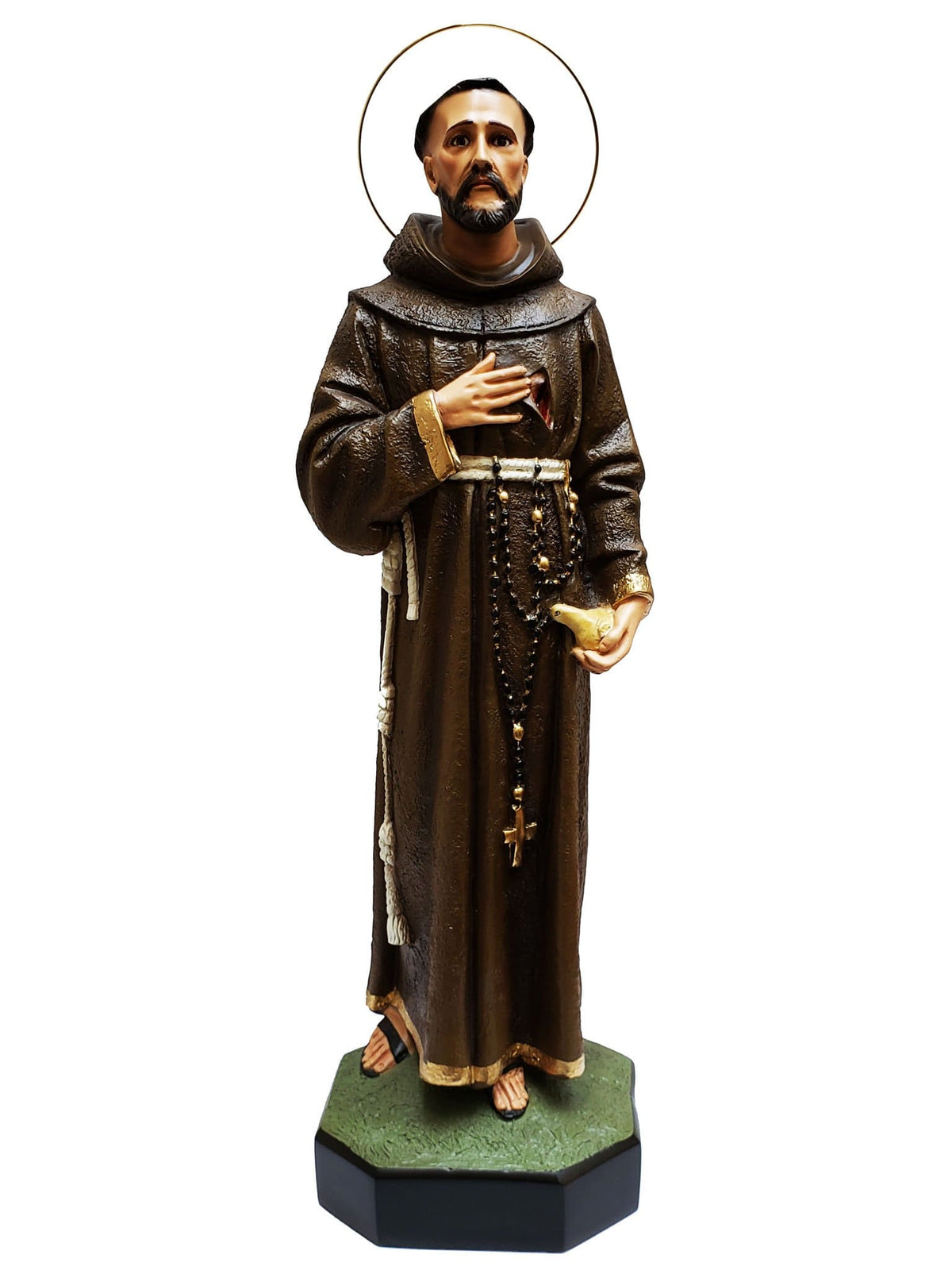 Imagem de São Francisco 62 cm em Pó de Mármore-TerraCotta Arte Sacra