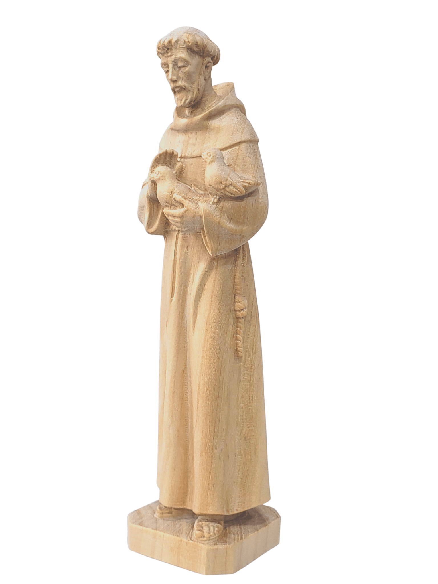 Imagem de São Francisco em Madeira 19 cm-TerraCotta Arte Sacra