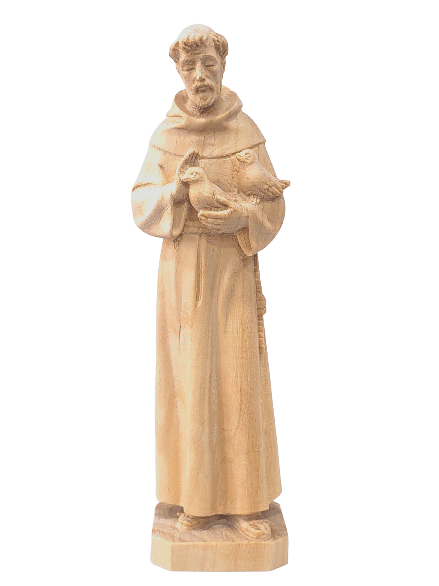 Imagem de São Francisco em Madeira 19 cm-TerraCotta Arte Sacra